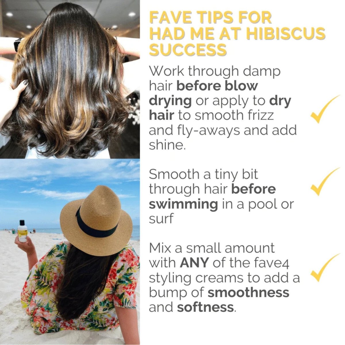 fave4 Had Me at Hibiscus Summer Hair Oil 3.4 oz - Pack of 3 - Usa Pro Hair