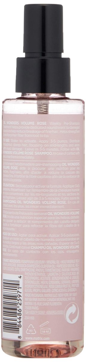 Matrix Biolage By Matrix Oil Wonders Volume Rose Pre - shampoo Treatment 4.2 Oz - Usa Pro Hair