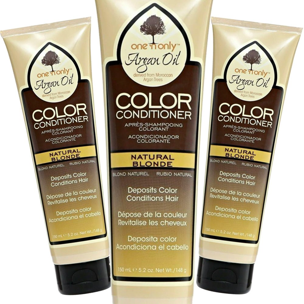 One'N Only Argan Oil Condition Color Natural Blonde 5.2 oz - Pack of 3 - Usa Pro Hair