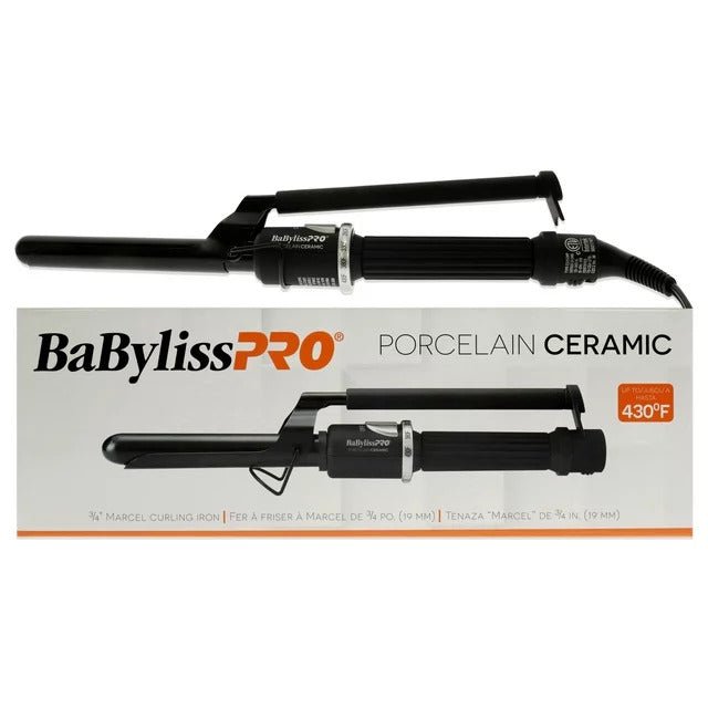 Porcelain Ceramic Marcel Curling Iron - BP75MUC Black - Usa Pro Hair