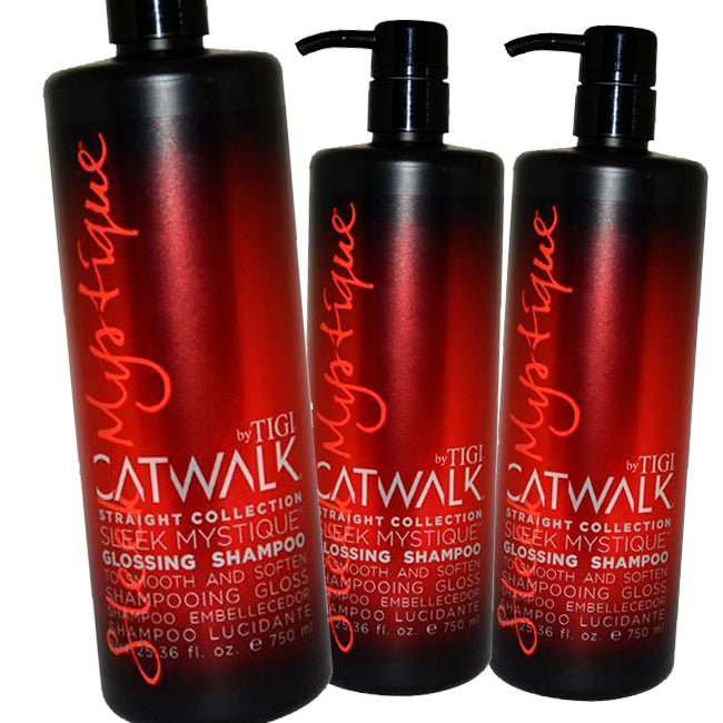 Tigi Catwalk Straight Collection Sleek Mystique Glossing Shampoo 25.36oz - Pack of 3 - Usa Pro Hair