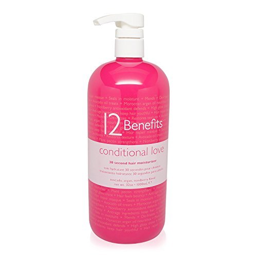 12 Benefits Conditional Love 30 Second Hair Moisturizer Conditioner 32 oz - Usa Pro Hair