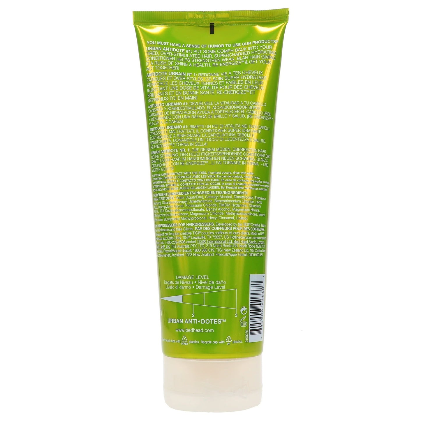 Tigi Bed Head Re-Energize Strengthening, Shine-Enhancing Conditioner 6.76 Oz