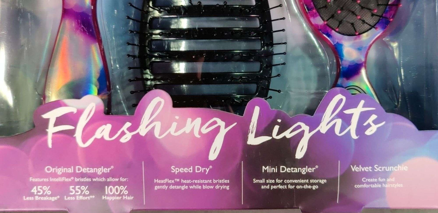 Wet Brush Flashing Lights Detangle & Style Set, Detangler (4 Piece Set)