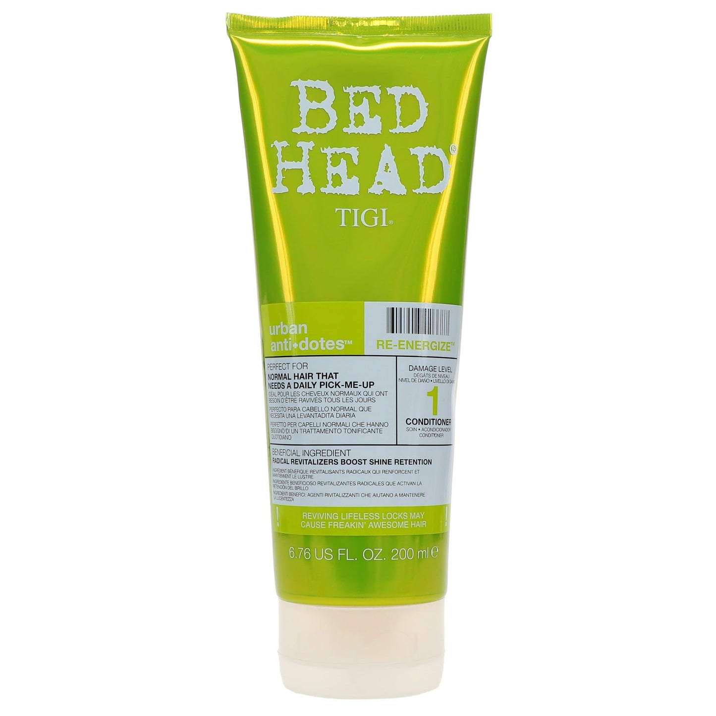 Tigi Bed Head Re-Energize Strengthening, Shine-Enhancing Conditioner 6.76 Oz