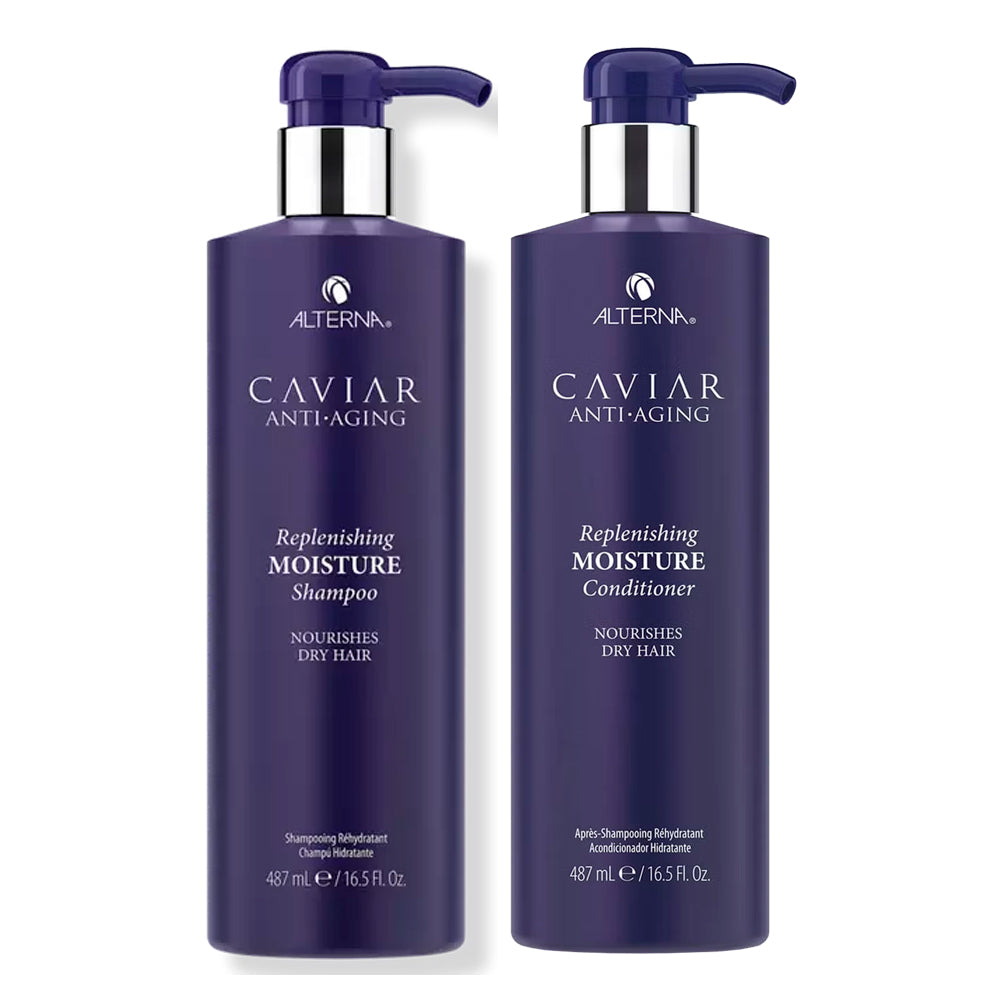 Alterna CAVIAR Anti-Aging Replenishing Moisture Shampoo and Conditioner 16.5 oz (Duo)