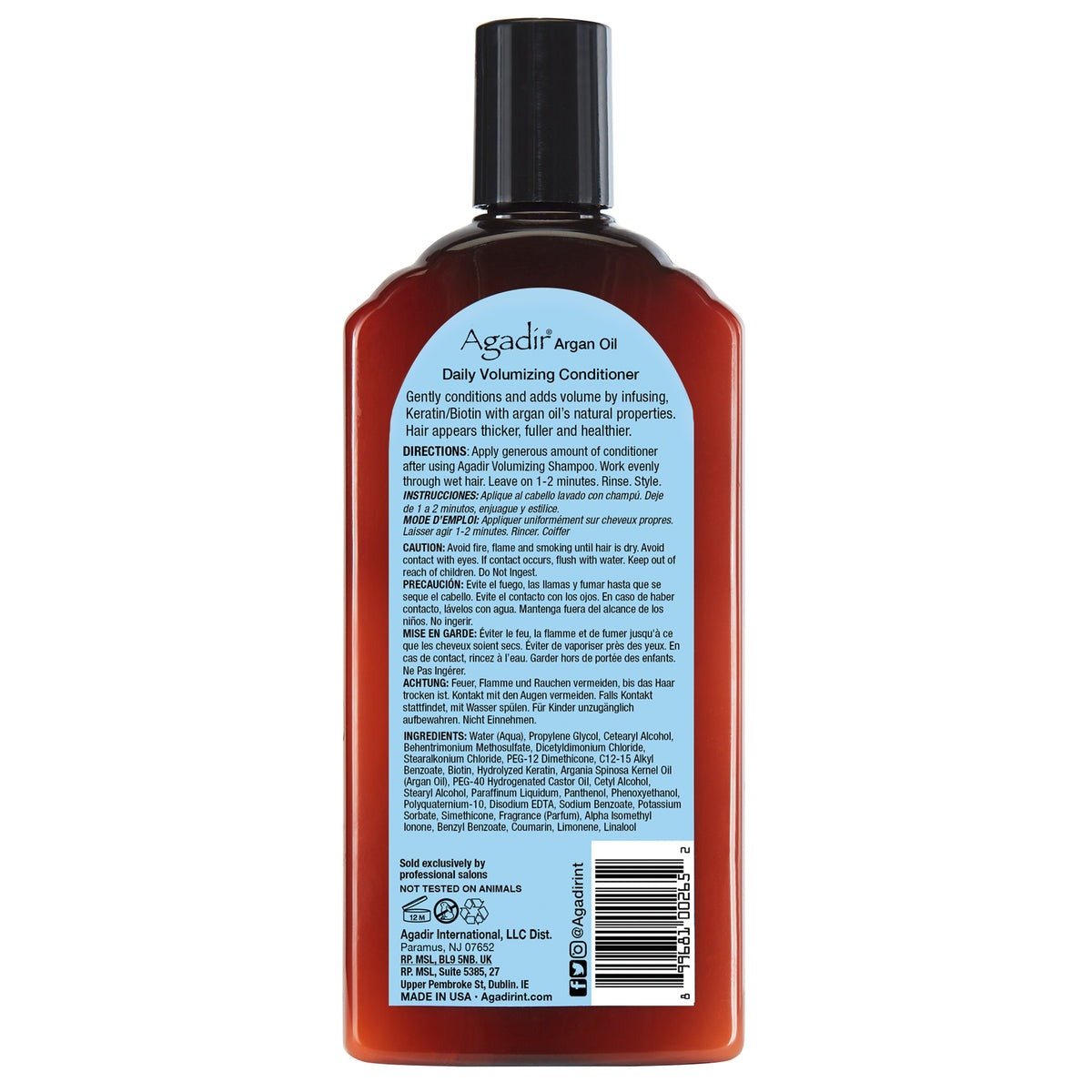 Agadir Argan Oil Daily Volume Conditioner 12 Oz - Usa Pro Hair