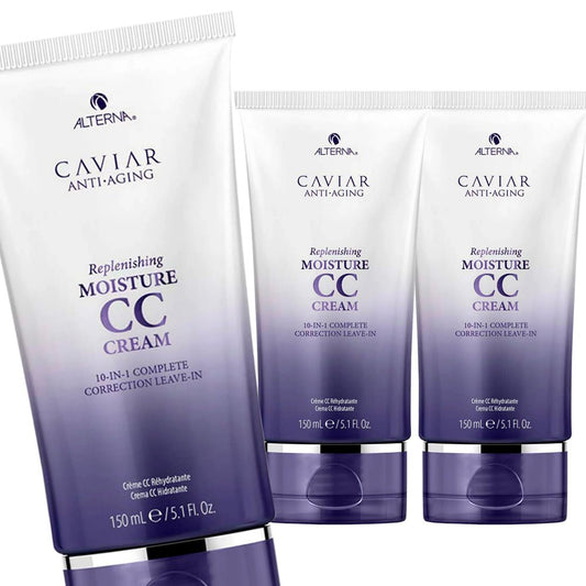 Alterna Caviar Anti - Aging Replenishing Moisture CC Cream 5.1 oz - Pack of 3 - Usa Pro Hair