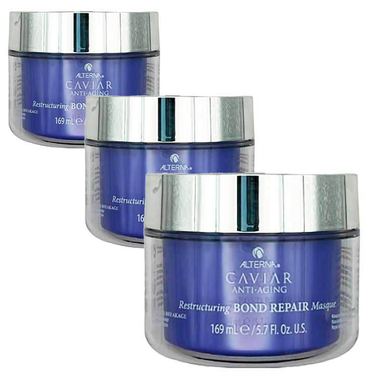 Alterna Caviar Anti - Aging Restructuring Bond Repair Masque 5.7oz - Pack of 3 - Usa Pro Hair