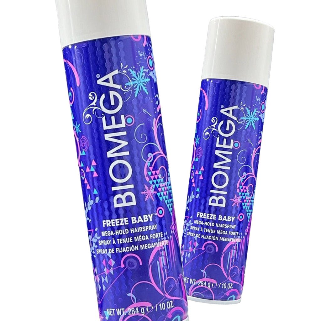 Aquage Biomega Freeze Baby Mega Hold Hairspray, 10 oz - Pack of 2 - Usa Pro Hair