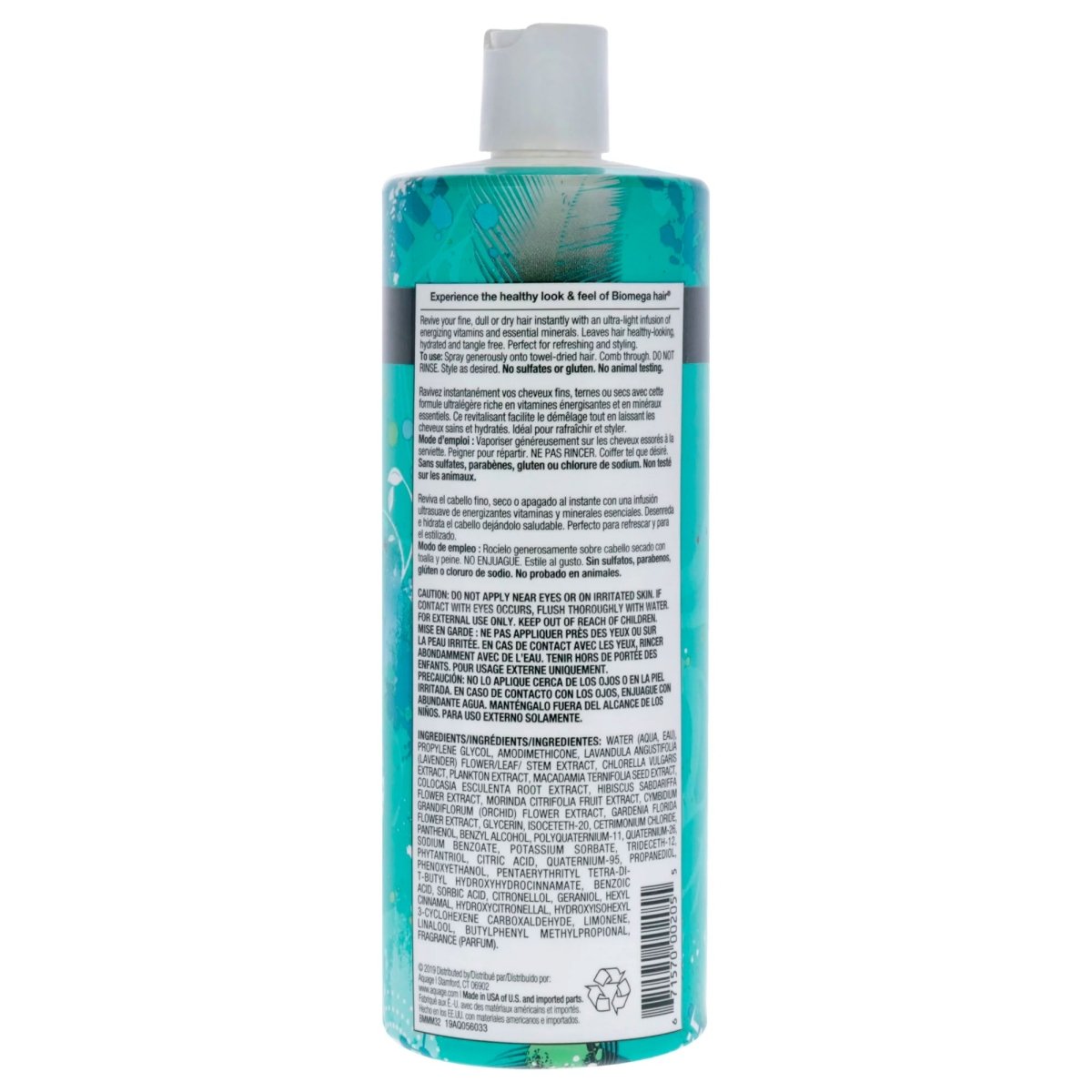 Aquage Biomega Moisture Mist Leave In Conditioner, 32 oz - Usa Pro Hair