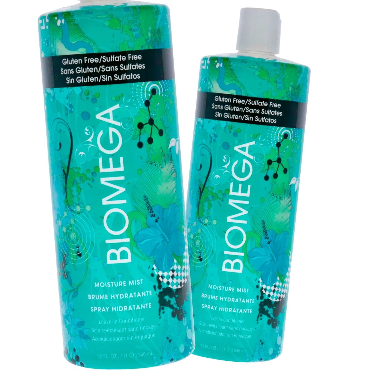 Aquage Biomega Moisture Mist Leave In Conditioner, 32 oz - Pack of 2 - Usa Pro Hair