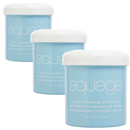 Aquage Color Protecting Conditioner 16 oz - Pack of 3 - Usa Pro Hair