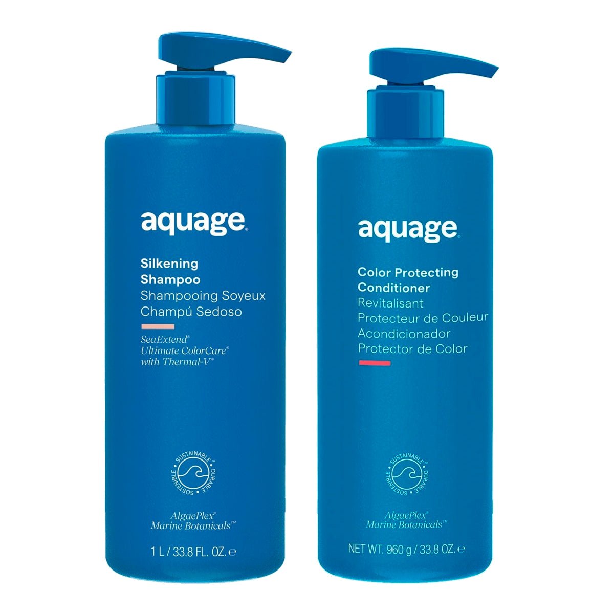 Aquage Color Protecting Shampoo & Conditioner 33.8 oz DUO - Usa Pro Hair