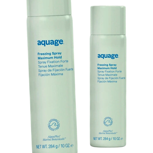 Aquage Freezing Spray Maximum Hold Hair Spray 10 oz - Pack of 2 - Usa Pro Hair