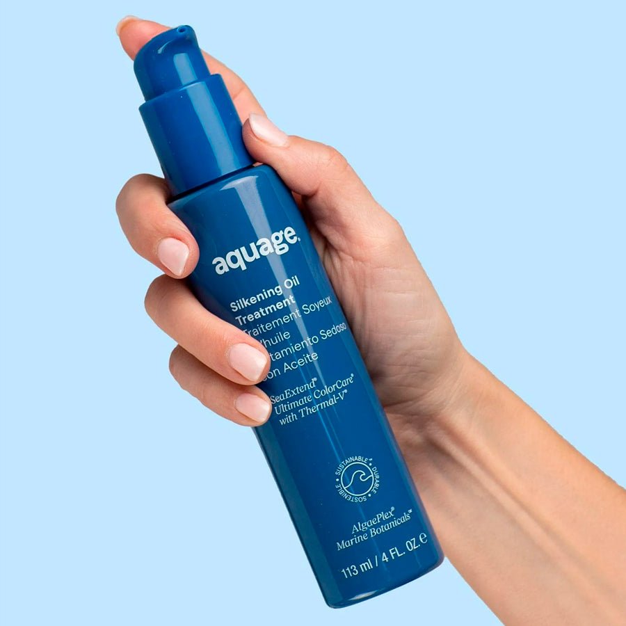 Aquage SeaExtend Silkening Oil Treatment, 4 oz - Pack of 4 - Usa Pro Hair