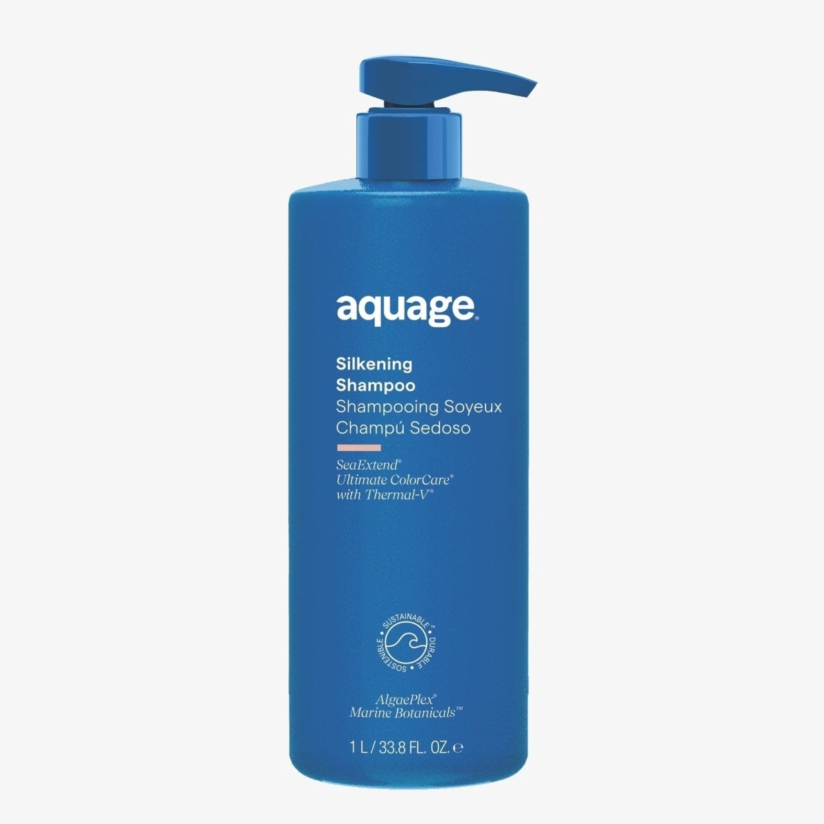 Aquage SeaExtend Silkening Shampoo & Conditioner Ultimate ColorCare 33.8 oz DUO - Usa Pro Hair