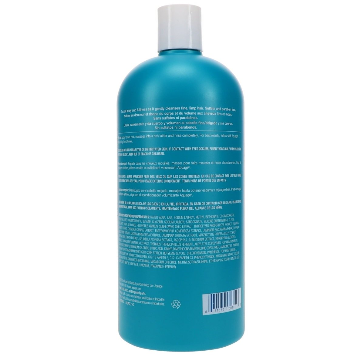 Aquage SeaExtend Volumizing Shampoo 33.8oz + Conditioner 16 oz DUO - Usa Pro Hair
