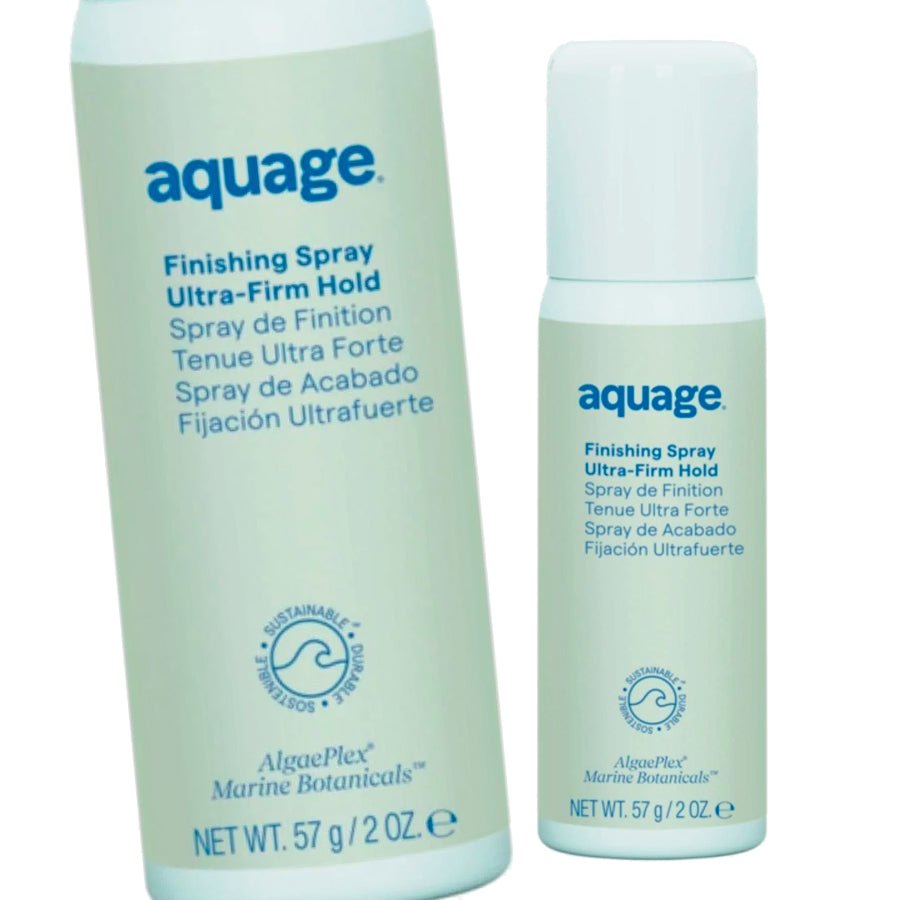 Aquage Travel - Size Finishing Spray Ultra - Firm Hold 2oz LVOC - Pack of 2 - Usa Pro Hair