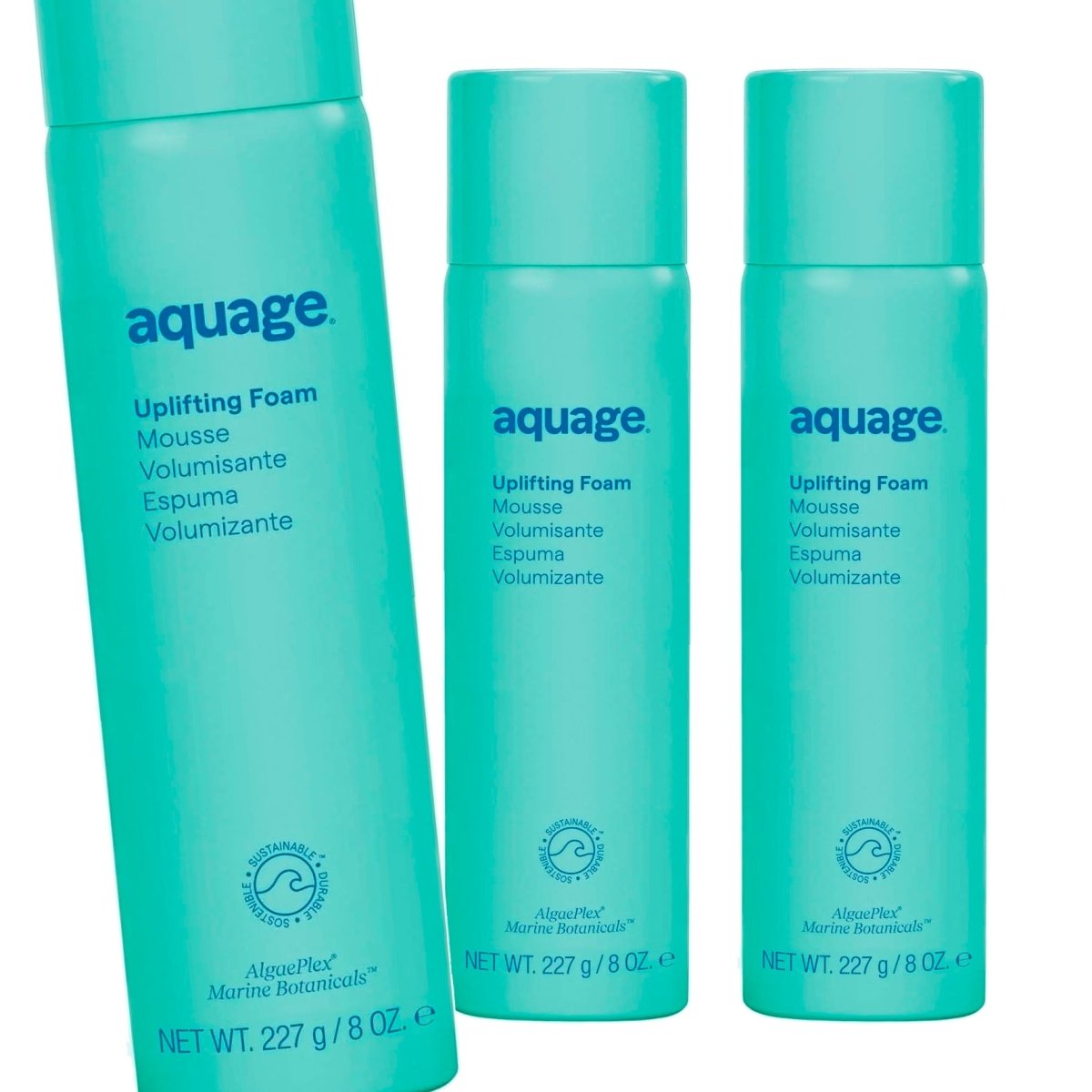 Aquage Uplifting Foam Mousse 8 oz - Pack of 3 - Usa Pro Hair