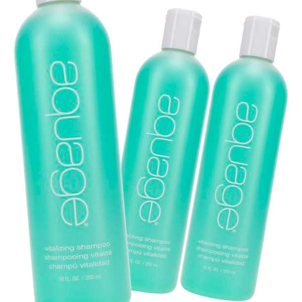 Aquage Vitalizing Shampoo 12 oz - Pack of 3 - Usa Pro Hair