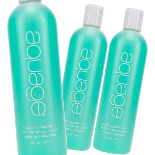 Aquage Vitalizing Shampoo 12 oz - Pack of 3 - Usa Pro Hair