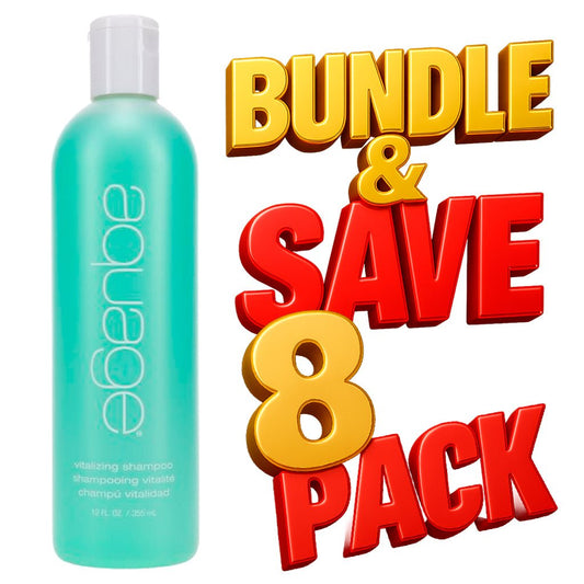 Aquage Vitalizing Shampoo 12 oz - Pack of 8 (Bundle & Save) - Usa Pro Hair