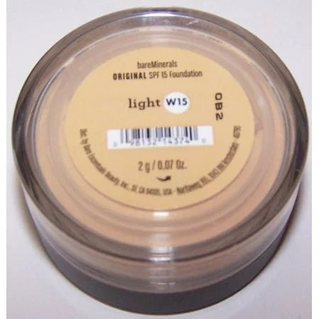 Bare Minerals Original SPF15 Foundation Light W15 0.07 0z - Usa Pro Hair