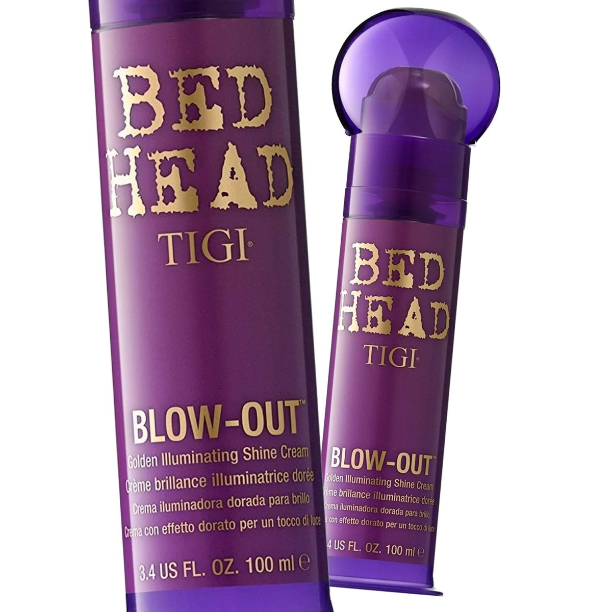 Bed Head Blow - Out Golden Illuminating Shine Cream 3.4 oz (Pack of 2) - Usa Pro Hair