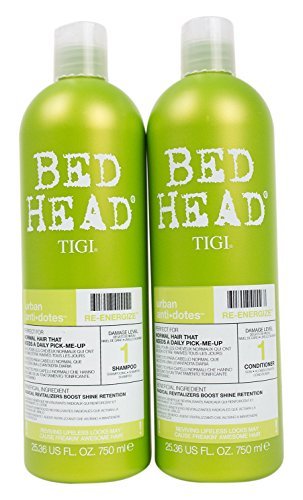 Bed Head Shampoo and Conditioner, Urban Antidotes Re - Energize, 25.36 Fl Oz (Duo) - Usa Pro Hair