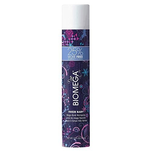 Biomega Freeze Baby Mega Hold Hairspray 12.5 oz - Pack of 2 - Usa Pro Hair
