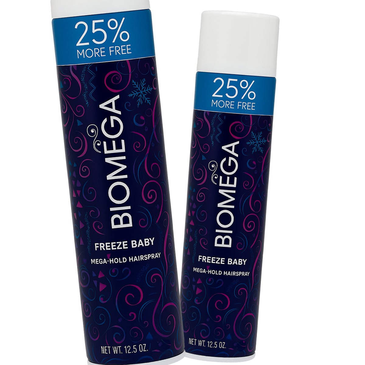 Biomega Freeze Baby Mega Hold Hairspray 12.5 oz - Pack of 2 - Usa Pro Hair