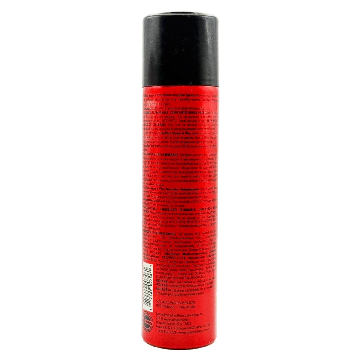 BioPlus Shape & Play Volumizing Hair Spray, 10.6 oz - Usa Pro Hair