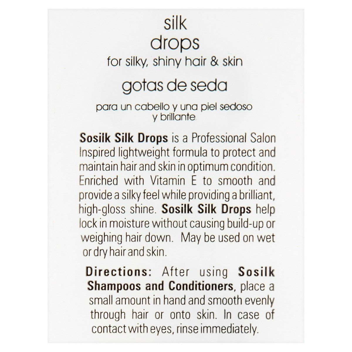 Bioplus Sosilk Silk Shine 6 oz - Usa Pro Hair