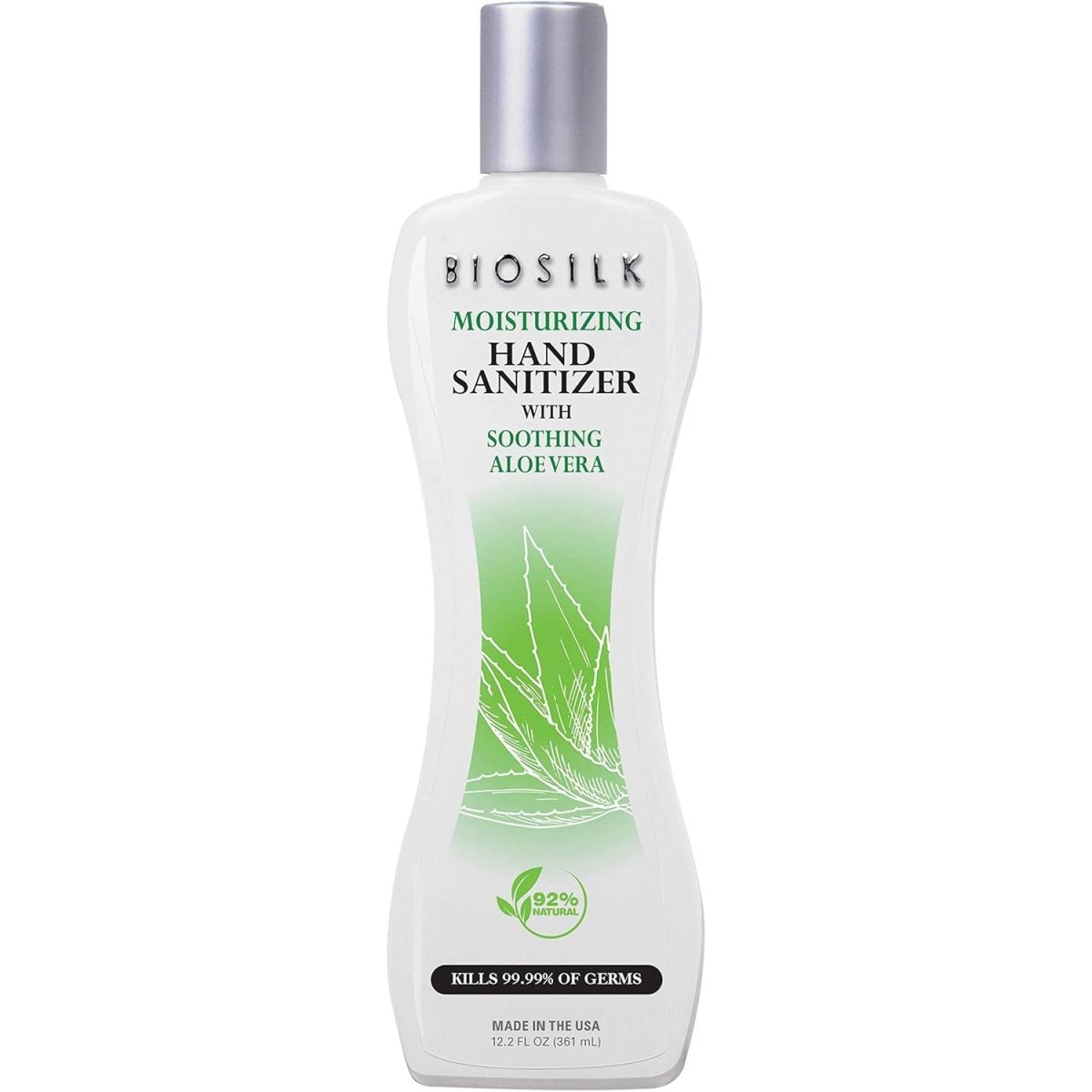 Biosilk Moisturizing Hand Sanitizer With Soothing Aloe Vera, 12oz - Usa Pro Hair