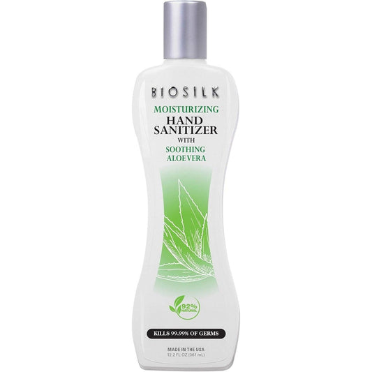 Biosilk Moisturizing Hand Sanitizer With Soothing Aloe Vera, 12oz - Usa Pro Hair