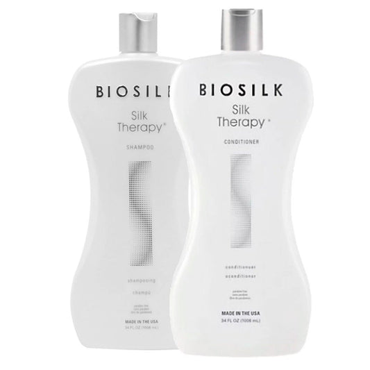 Biosilk Silk Therapy Duo Set Shampoo and Conditioner 34oz - Usa Pro Hair