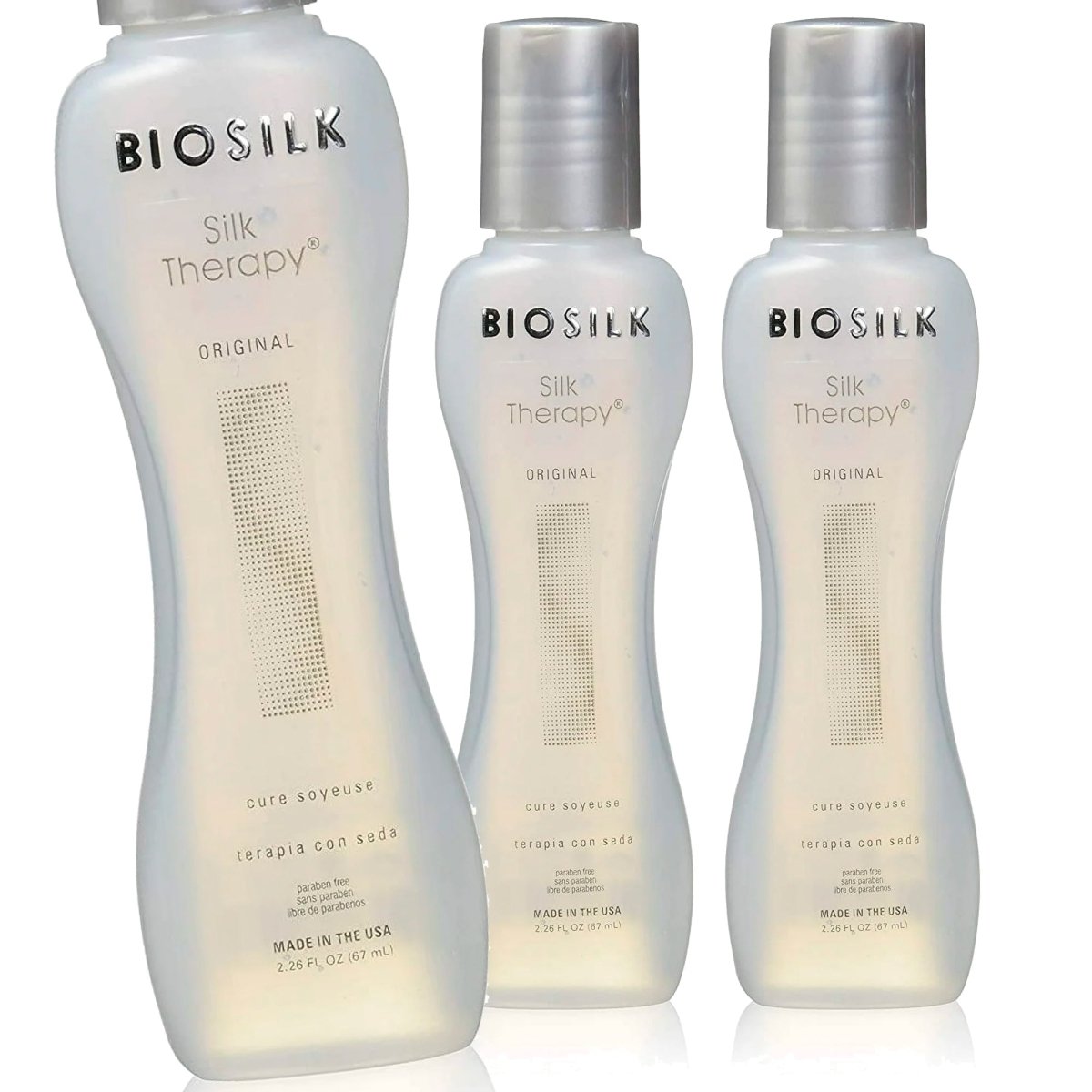 Biosilk Silk Therapy Original 7oz - Pack of 3 - Usa Pro Hair