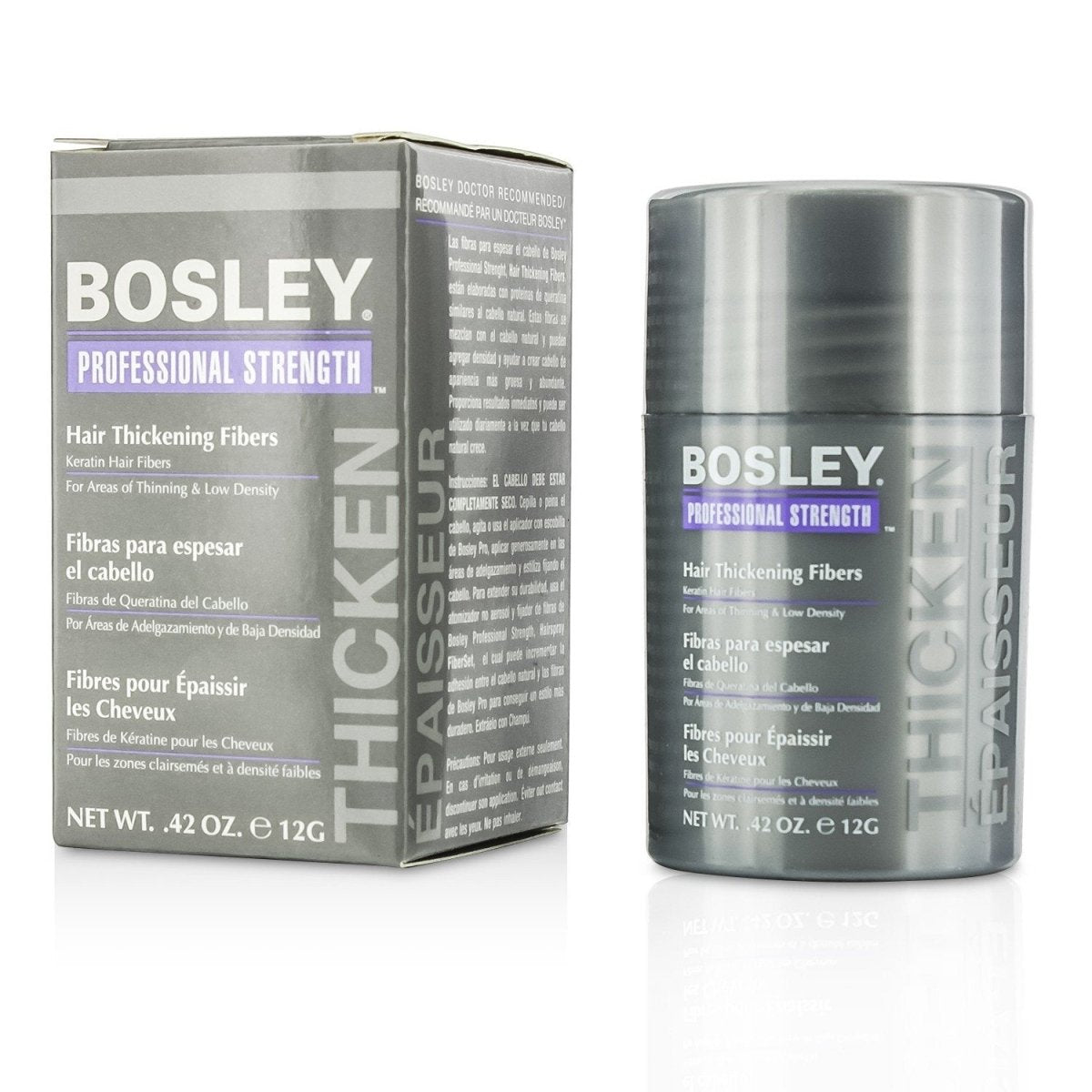 Bosley Professional Strength Hair Thickening Fibers 0.4 Oz - Usa Pro Hair