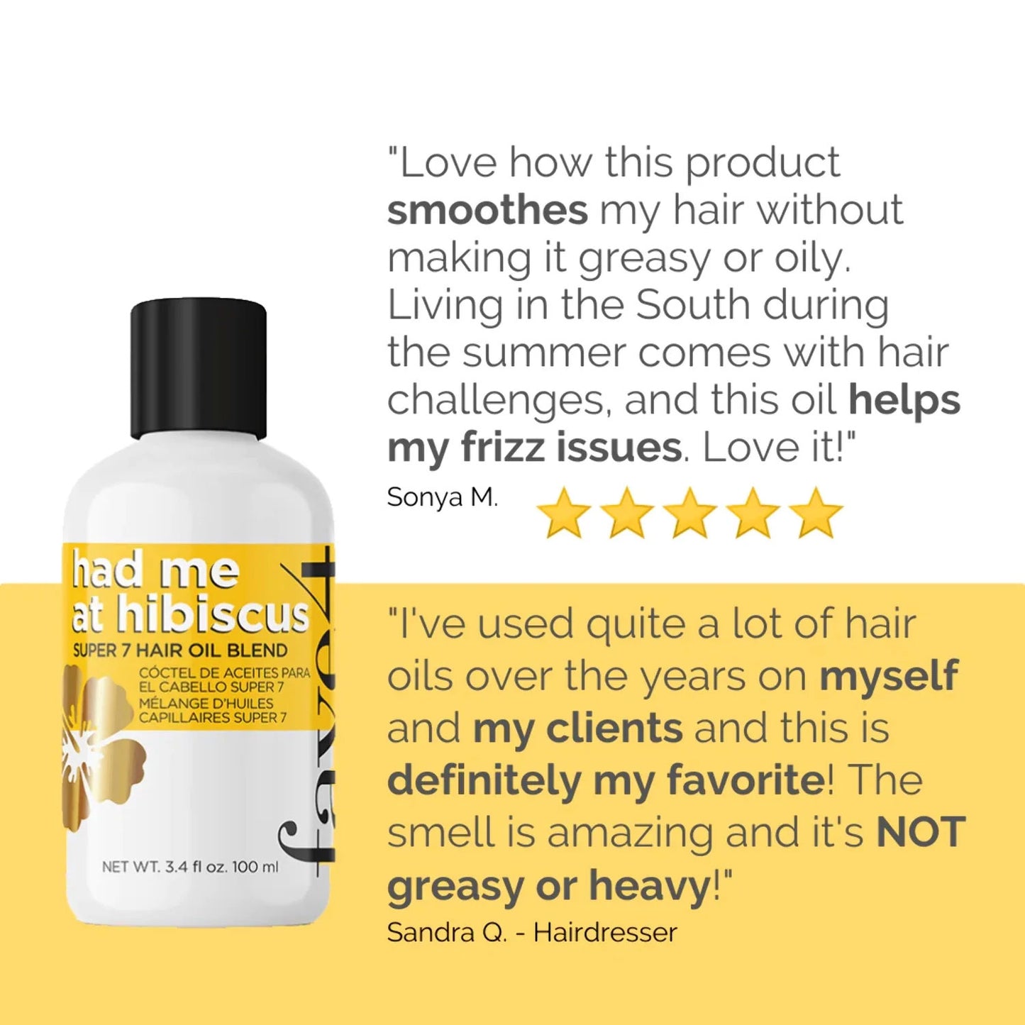 fave4 Had Me at Hibiscus Summer Hair Oil 3.4 oz