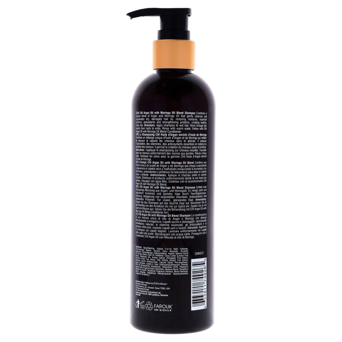 CHI Argan Oil Plus Moringa Oil Shampoo 12 oz - Usa Pro Hair