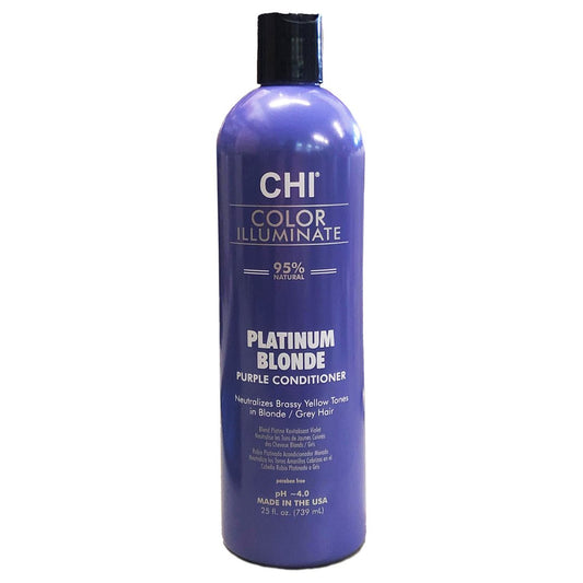 CHI Color Illuminate Platinum Blonde Purple Conditioner 25oz - Usa Pro Hair