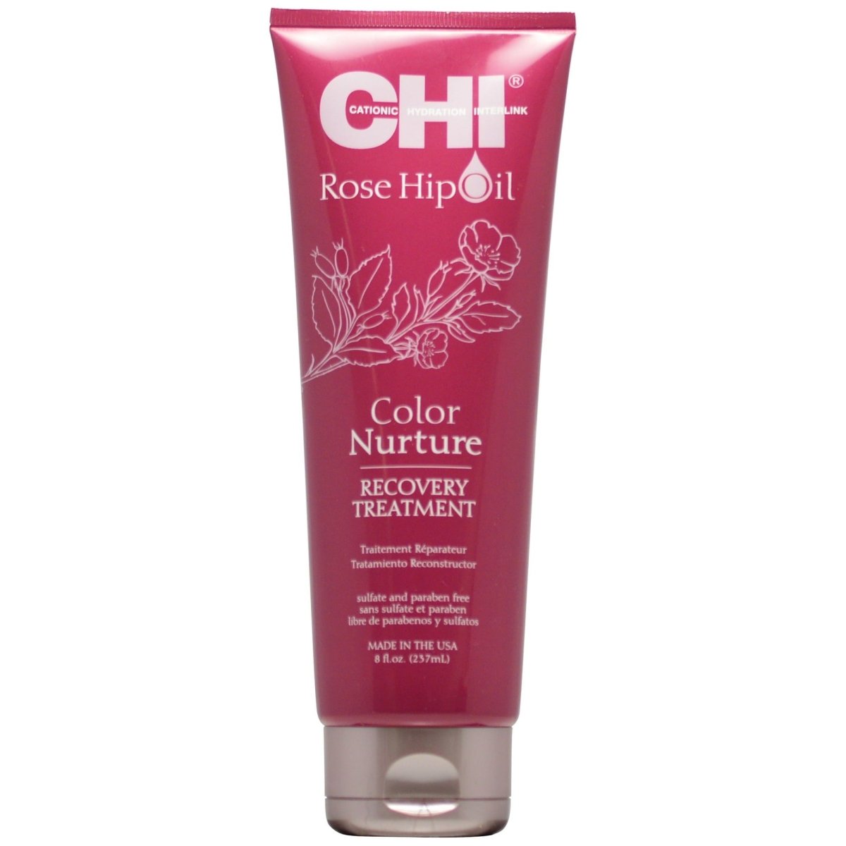 Chi Rose Hip Oil Color Nurture Recovery Treatment 8 oz - Usa Pro Hair