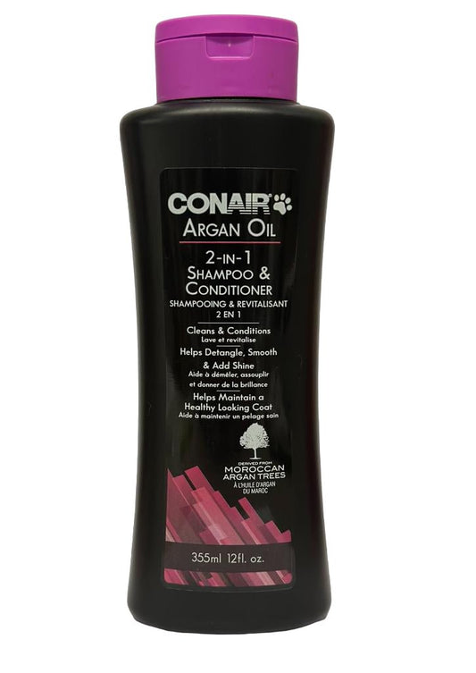 Conair Argan Oil 2 - in - 1 Shampoo & Conditioner 12 fl. oz / 355ml - Usa Pro Hair