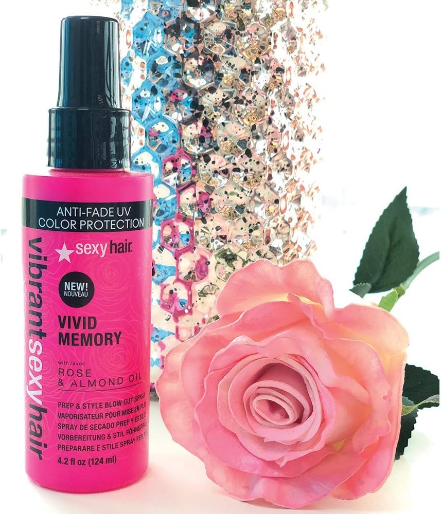 Vibrant SexyHair Vivid Memory Prep & Style Blow Dry Spray 4.2 oz
