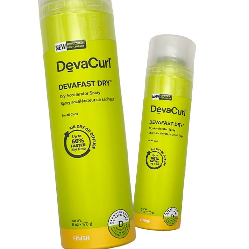 DevaCurl Devafast Dry Acelerator Spray 6oz - Pack of 2 - Usa Pro Hair