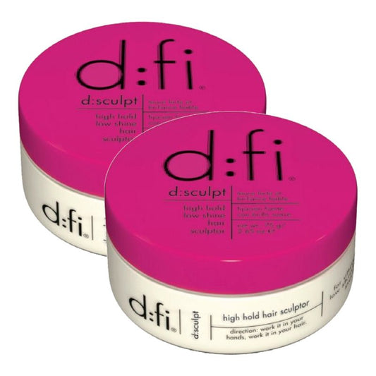 DFI D - High Hold Low Shine Hair Sculptor for Unisex, 2.65 oz - Pack of 2 - Usa Pro Hair