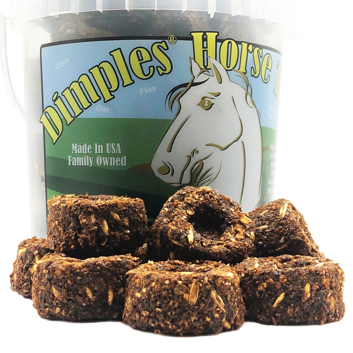 Dimples Horse Treats - Easily Administer Medications and Perfect Training Reward, 3 lb - Pack of 2 - Usa Pro Hair