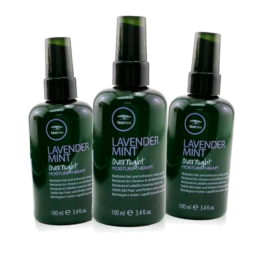 Paul Mitchell Tea Tree Lavender Mint Overnight Moisture Therapy 100ml/3.4oz Pack of 3