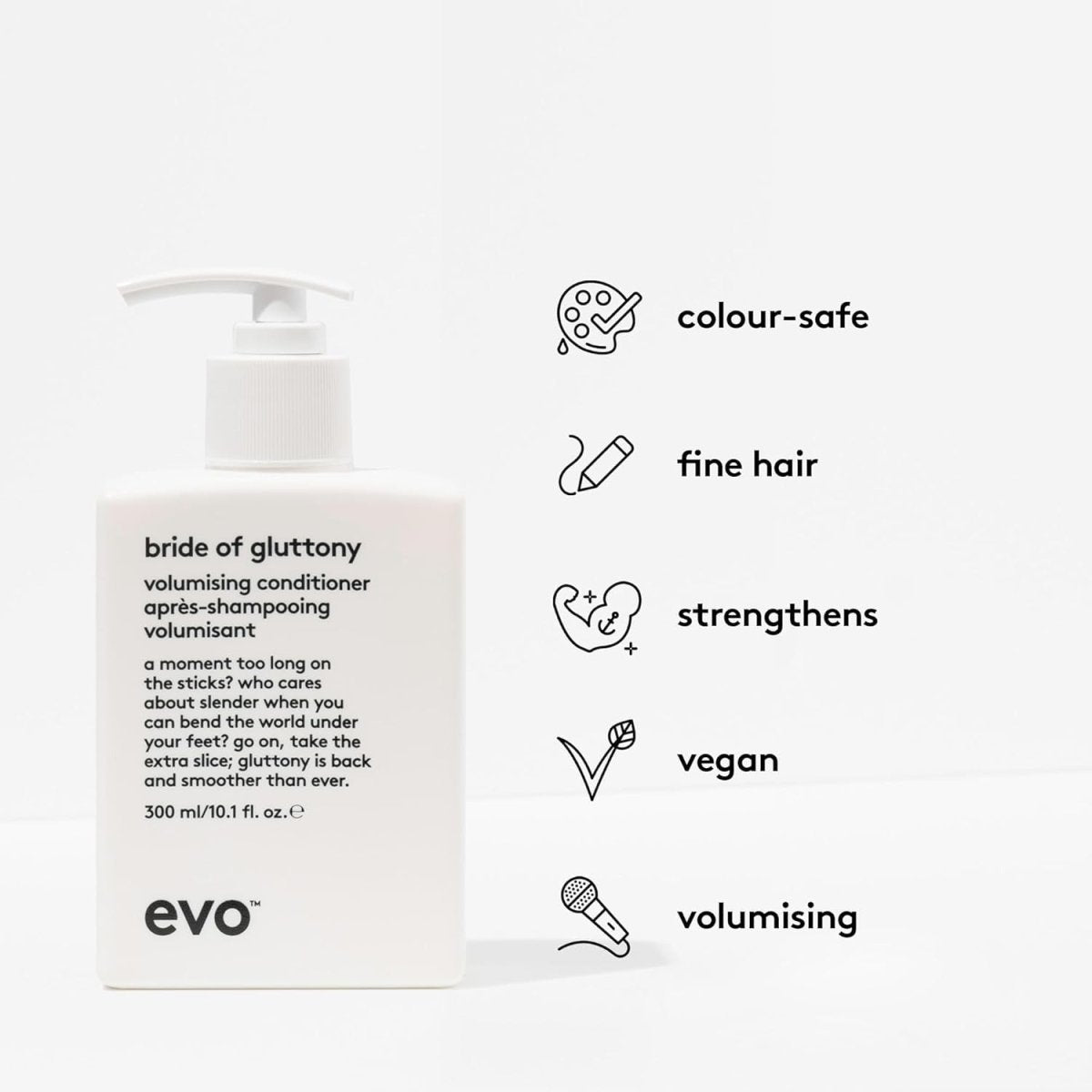 EVO Bride Of Gluttony Volume Conditioner 10.1 oz - Usa Pro Hair